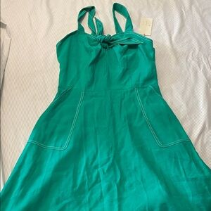 a new day Teal Strapless Dress with Bow